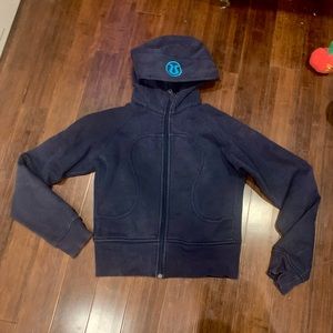 Dark blue lululemon scuba hoodie. Old style.